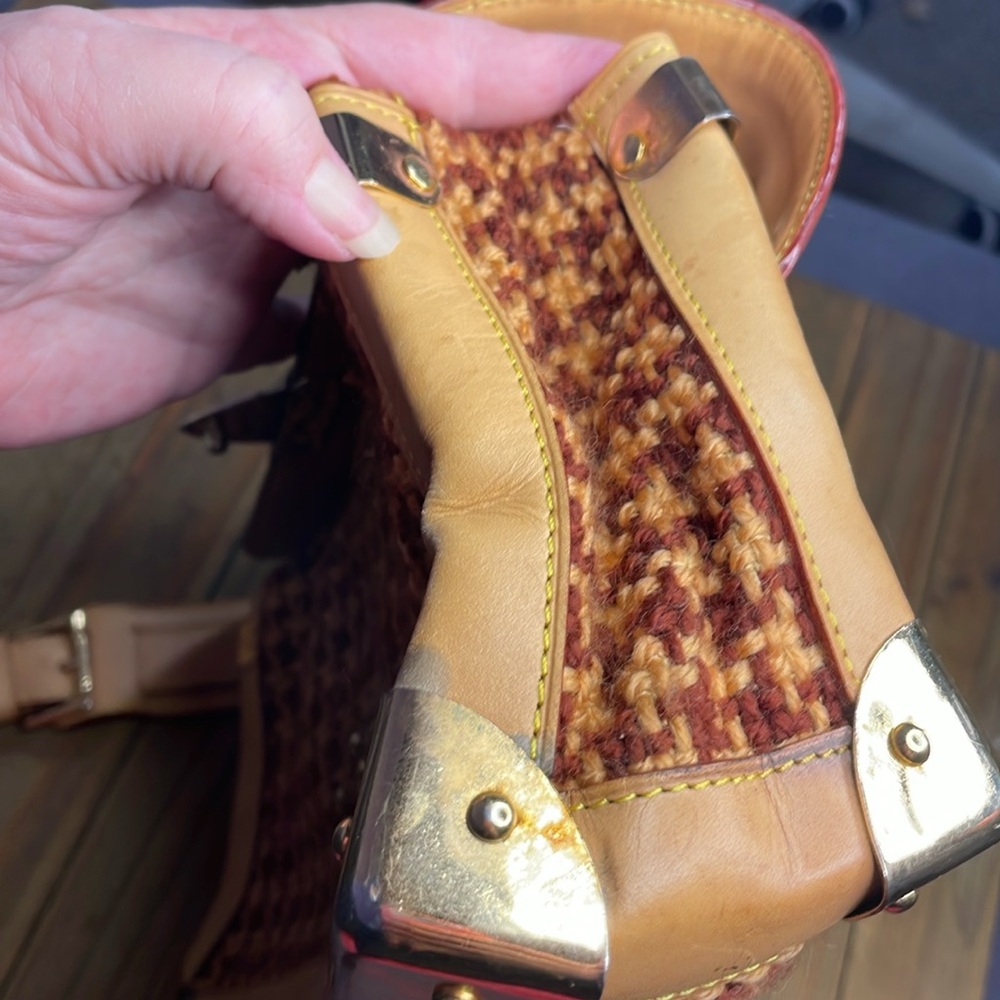 Louis Vuitton Vintage Limited Edition Rabat Bag in Coated Vinyl, Tweed & Leather - Picture 14 of 15